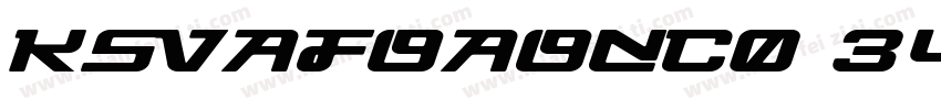 KSVAFOAONC0 34 40字体转换